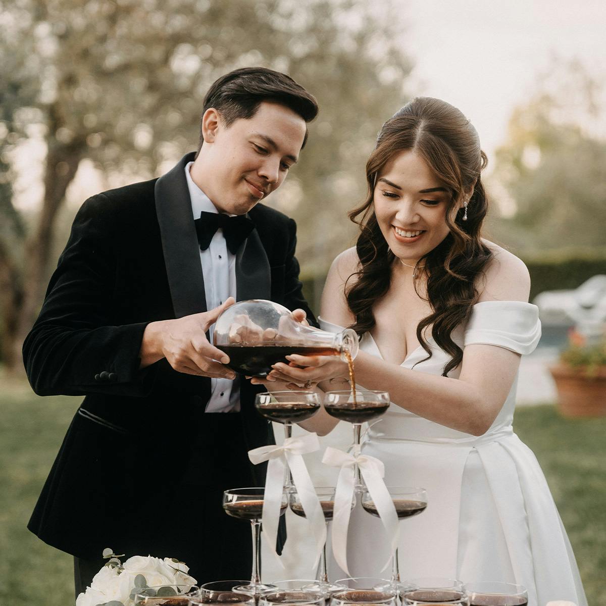 Wedding celebration in InStitchu custom suit